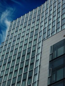 skyscraper, facade, architecture, building, modern building, residential building, office building, high-rise buidling, frankfurt, germany